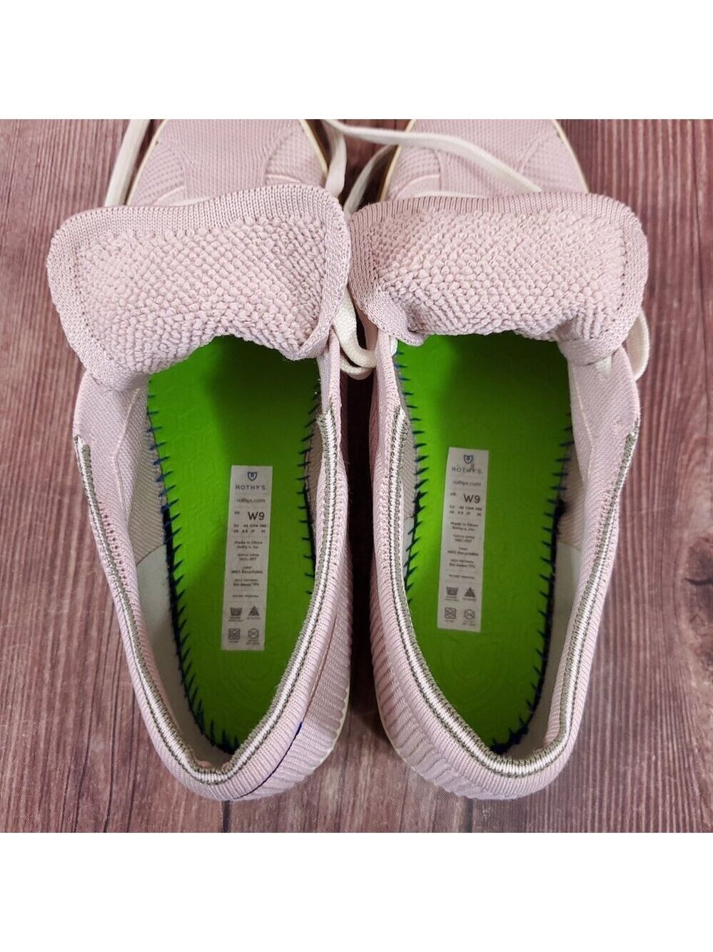 Rothys The Lace Up Sneaker Womens Size 9 Lilac Comfort Low Top Eco Friendly - Picture 15 of 16